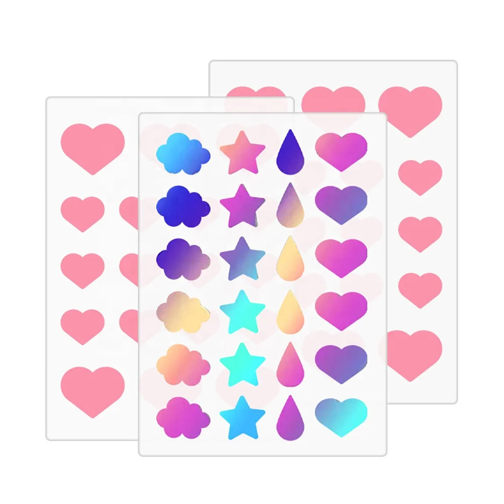 Facial Care Tools Colorful Acne Cover Patch Private Label Pimple Healing Patch in Stock Star Shapes Acne Spot Patches
