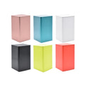 Food Tea  Square 85*85*150mm Tea Packing Metal Tin Box With Lid