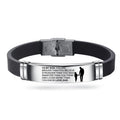 Custom Logo to My Son Inspired Stainless Steel Adjustable Bracelet