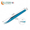 ELITER Hot Sell Eyelash Tweezers Custom Logo Eyelashes Tweezers Stainless Steel for Eyelash Extension