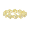 Hollow Gold Flower Belly Chain Waist Chain Clear Crystal Rhinestone Alloy for Women Party Dance Jewelry Accessories