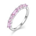 Wholesale Fine Jewelry Pink Zirconia Stones 925 Silver Ring for Women