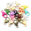 10pcs/lot 26x19mm Gold Silver Plated Rhodium Heart Jewelry FindingsLobster Clasp Hooks for Necklace&Bracelet Chain DIY Making