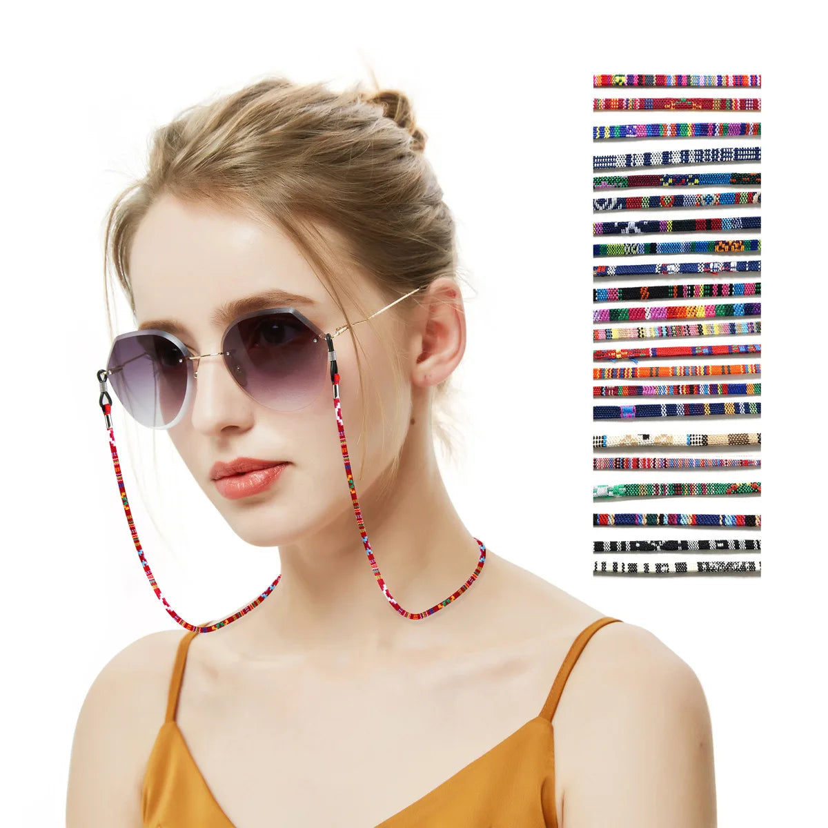 Colorful Cords Spectacles  Chains Holder Strap Lanyard E Glasses Strap Rope Chain