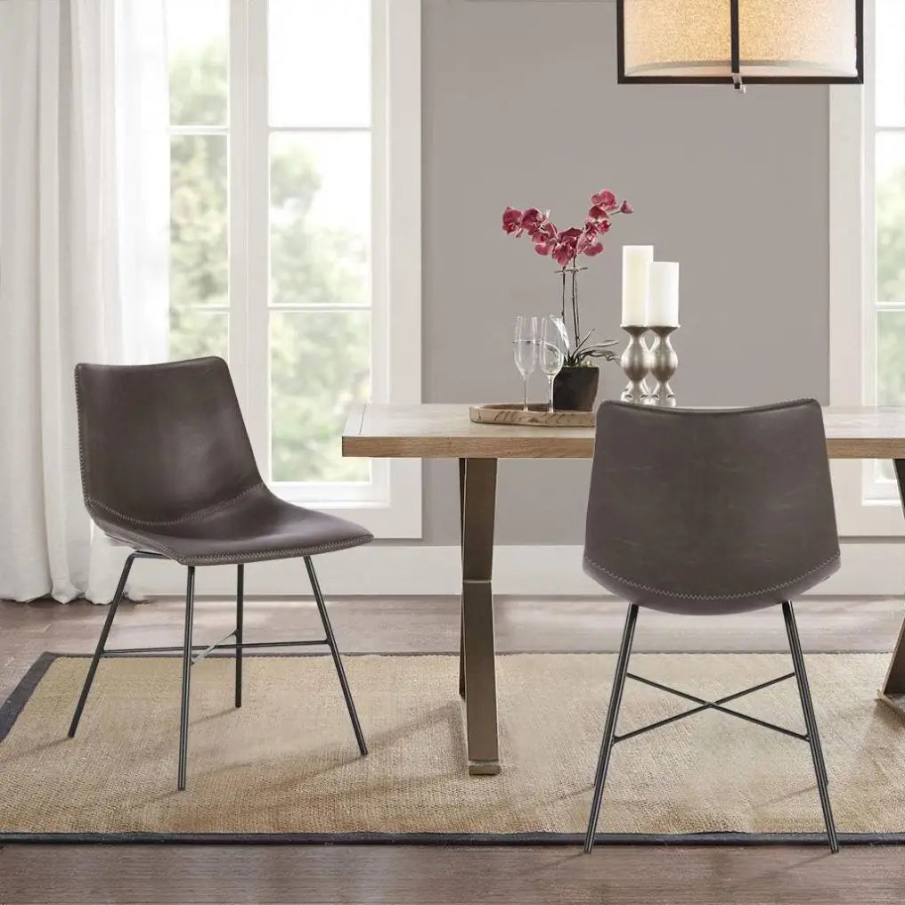 Dining Chair Wood and Leather Design Comfortable Wood Kitchen Restaurant Dining Chair Fabric Leather Metal Leg Dining Chairs