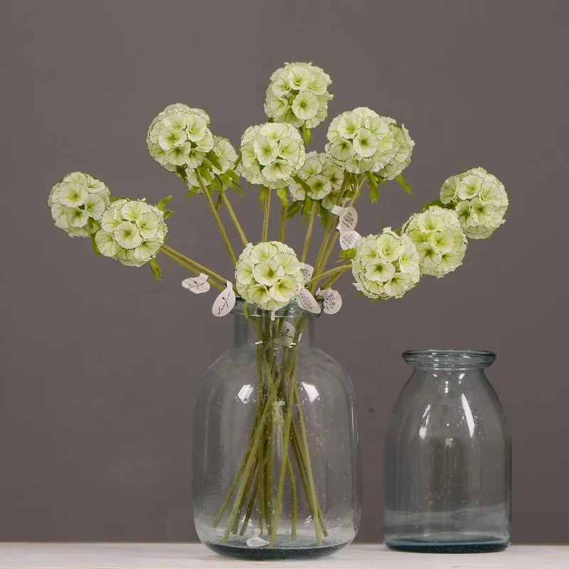 High Quality Artificial Silk Scabiosa Seed for Home Wedding Party Decoration Photography Props