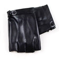 Hot Sell Driving Gloves Half Finger Men's Leather Gloves From Pakistan Soft Fleece Lining for Winter Wearable All Season Black