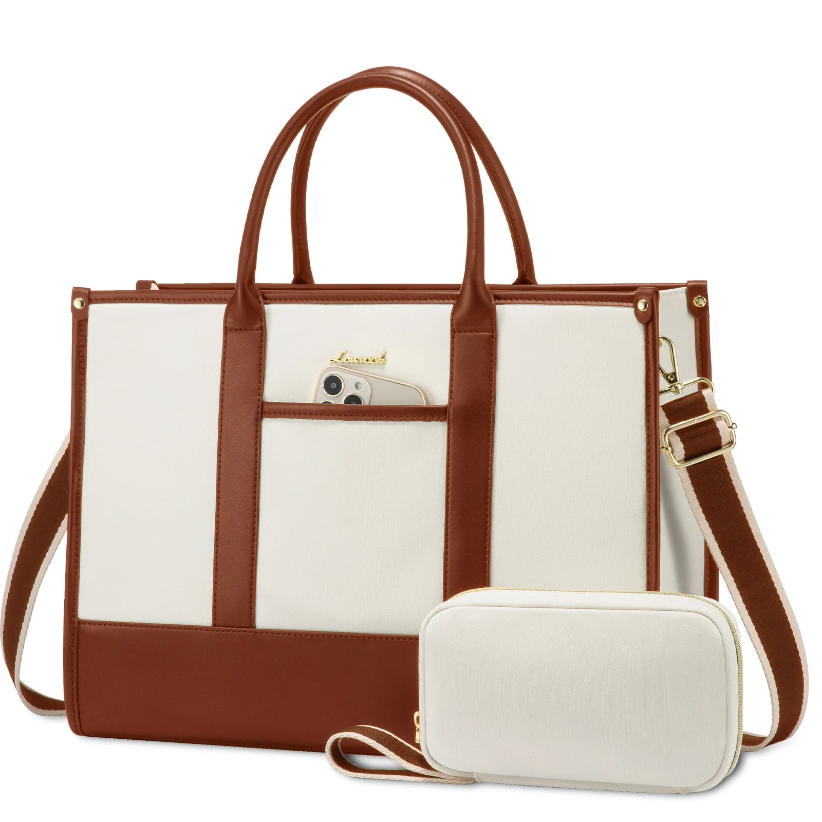 LOVEVOOK Work Bag 15.6 Inch Large Teacher Purse Lightweight Computer Bag Briefcase Business Office Laptop Tote Bags for Women