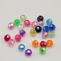 Crystal Factory Direct Sell 6/8/10mm 32 Faceted Beads AB Color Transparent Acrylic Loose Beads for Bag Making