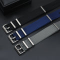 Premium One Piece Watch Strap Replacement Two Piece Quick Release Nylon Strap Band 18mm 20mm 22mm Sharkskin Seatbelt Band
