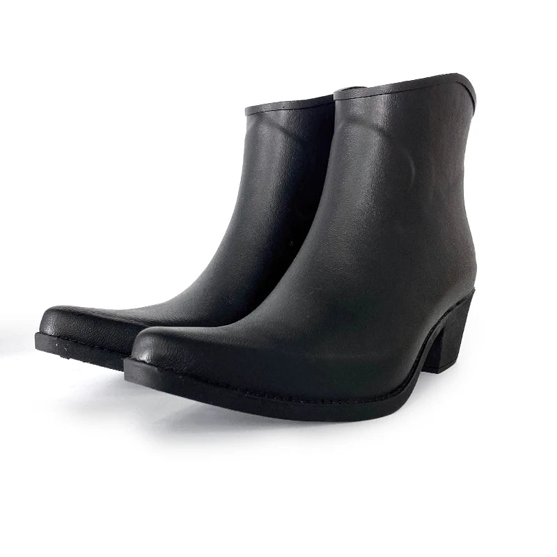 Custom Ladies Fashion Riding Boots Waterproof Rubber Rain Shoes for Women Shoes Wholesale
