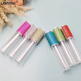 Lip Gloss Containers clear Lipgloss Tube with Rhinestone