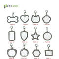 Prosub Sublimation Blank Dog Tags Custom Printing Metal Pet Cat Dog Id Collar Diamond Sublimation Dog Tag