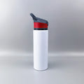Wholesale Outdoor Sport Aluminium Water Bottle 500ml  Metal Aluminum Drinking Bottle With Straw Lid
