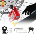 New Image T-6BD Waterproof 110dB Aluminum Alloy Anti-theft Alarm Lock for Motorcycle & Scooter with Storage