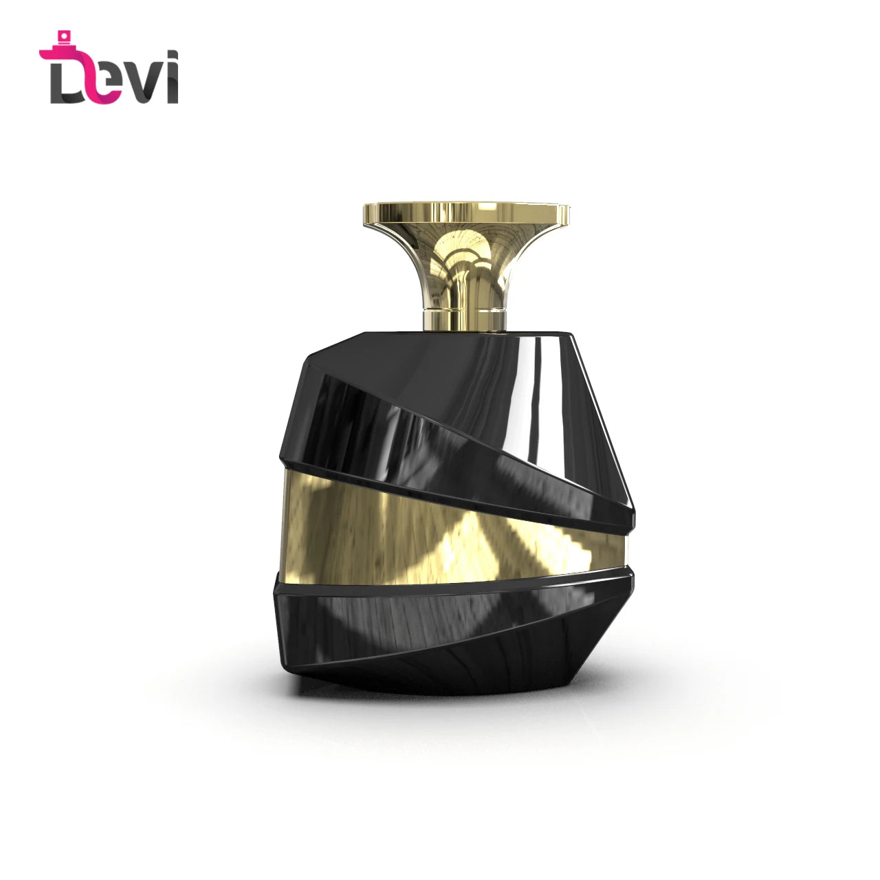Devi Wholesale OEM/ODM 100ML Fragrance Refillable Empty Container Luxury Glass Perfume Bottle Hot Stamping Pump Sprayer Carton
