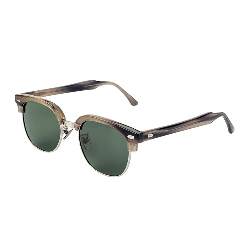 Italian Custom Oem Vintage Mazzucchelli Cellulose Acetate Frame Polarized Sun Glasses Sunglasses