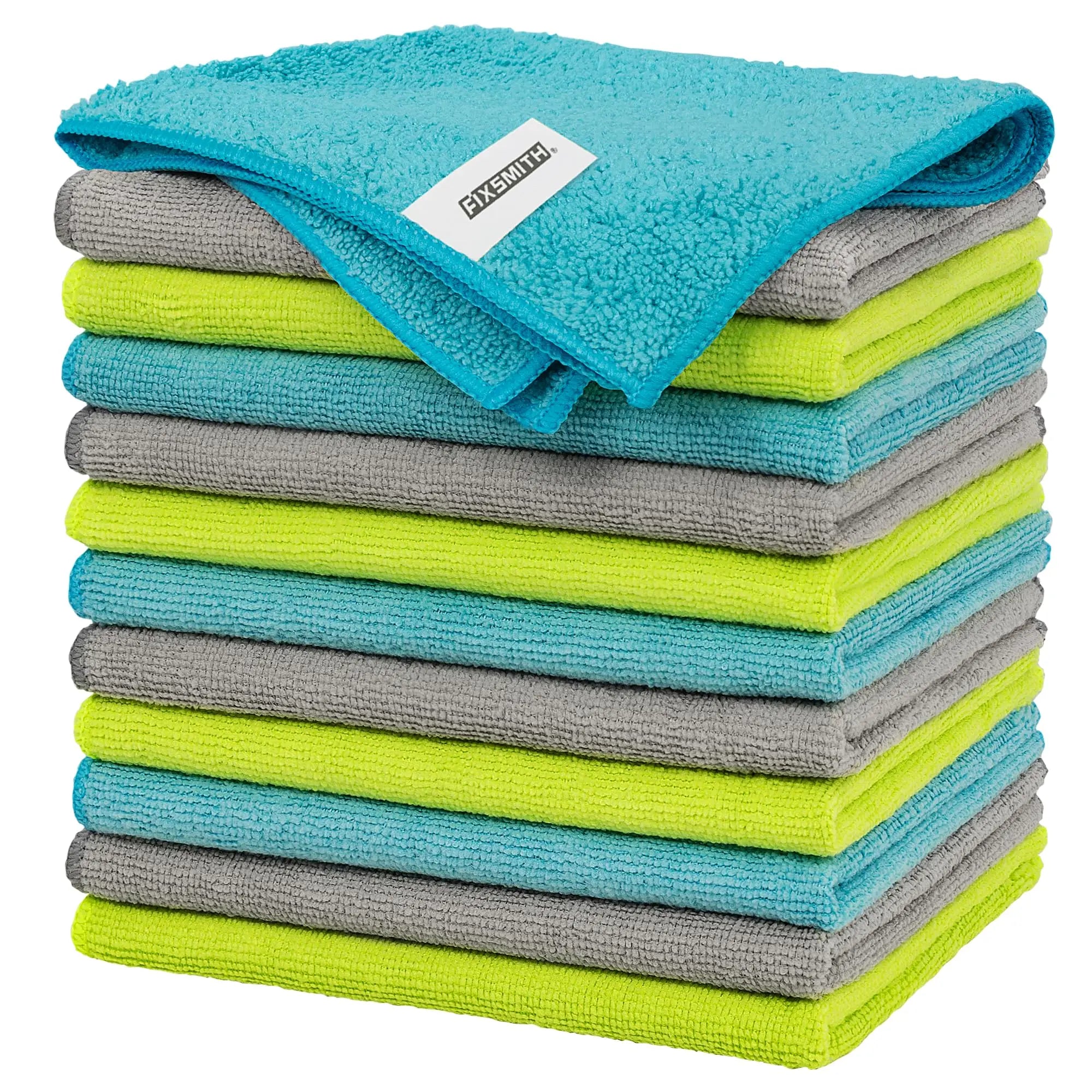 12*12inch Multi-Functional Towels Highly Absorbent Rags Lint-Free Streak-Free Cloths for Car Kitchen Home Office