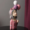 Multi-size Cute Stand Balloon Girl Home Decor Resin Product New Crafts for Girl Room