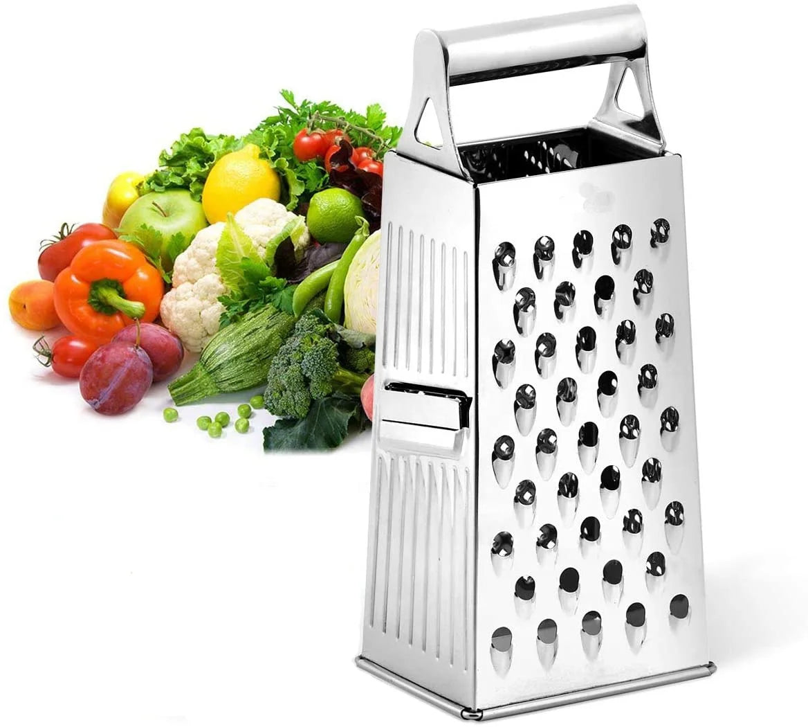 Multi-Functional Stainless Steel Vegetable Chopper Box Grater Easy Control Eco-Friendly Design Manual Handle Metal Construction