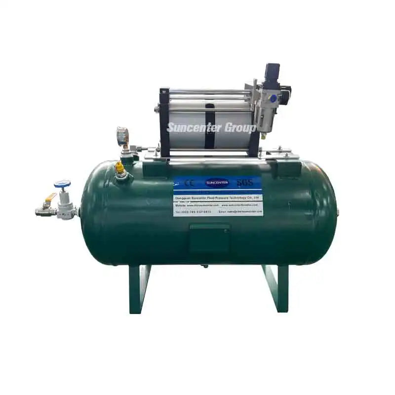 High Pressure OEM Customization Stainless Steel Pneumatic Piston Booster Pump with Air Tanks High Flow for Automotive Industry