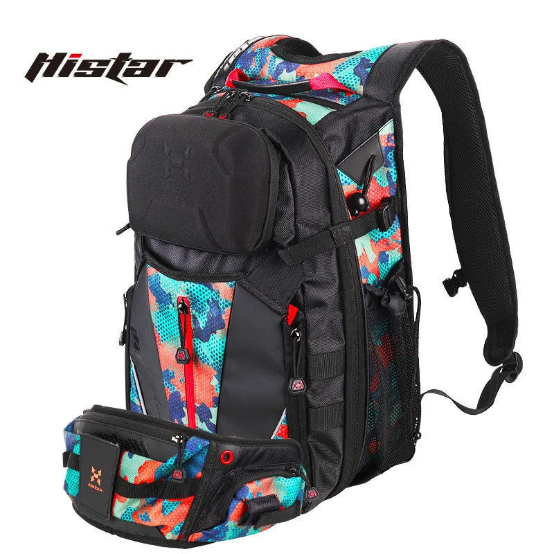 HISTAR Multi-Space Multi-Functional 25L Big Capacity Casting Rod Detachable Backpack Fishing Bag