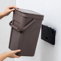 Wall-Mounted Plastic Waste Bin Kitchen Garbage Can Hanging Dust Bins Rubbish Trash Can
