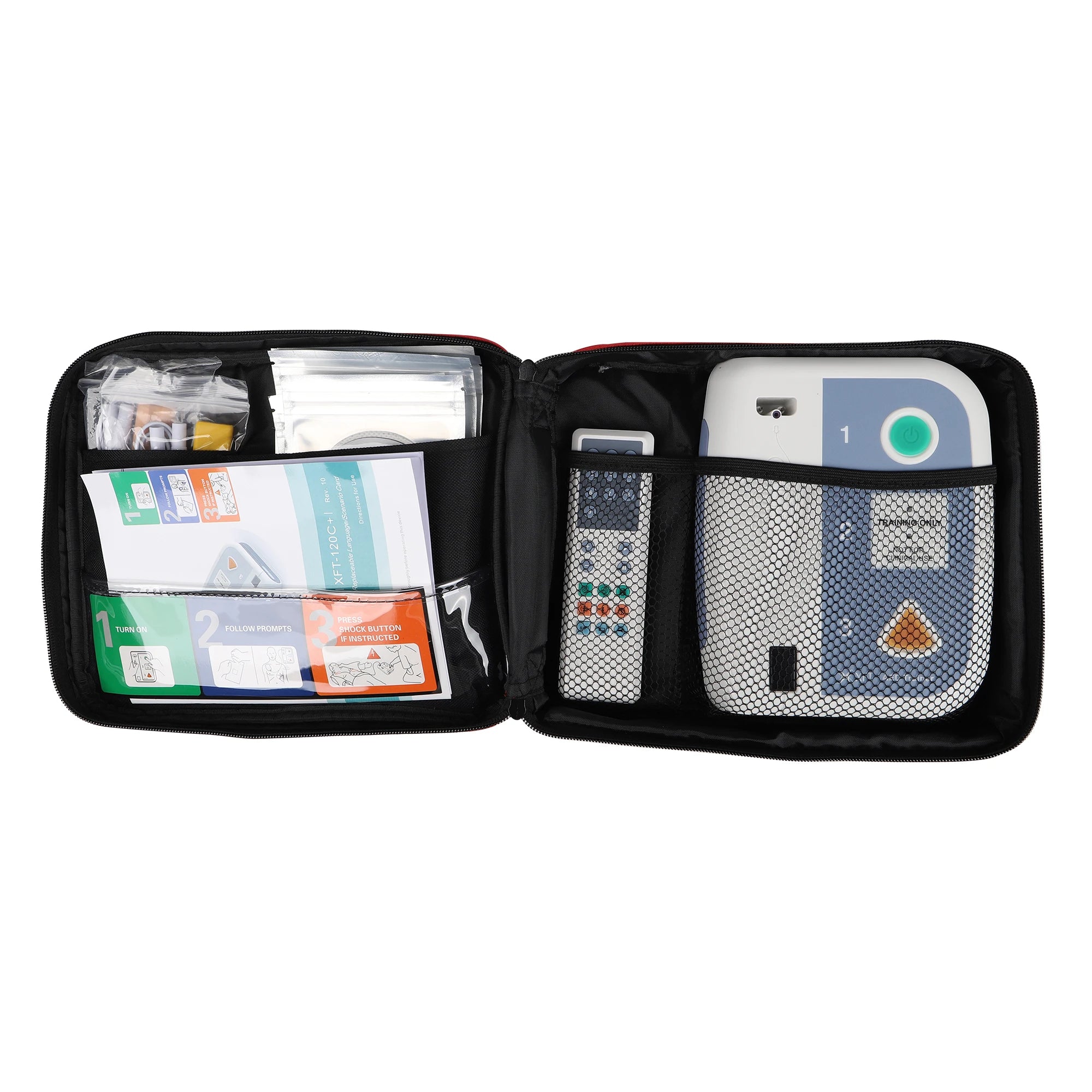 Newest XFT-120C Portable Defibrillator Training AED Trainer Anatomical Model Adult Child Pads Lifelike Simulations CE/ISO13485