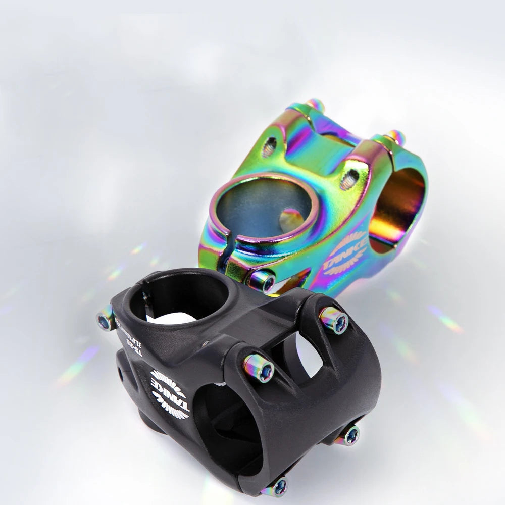 Hot Selling Bicycle Mountain Bike Riser CNC Short Stem Aluminum Alloy Super Light 0 Degree Colorful Stem
