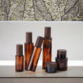 Luxury Amber 30ml Serum Cosmetic Packaging Skincare Glass Jar Cream Container and Lotion Pump Bottles