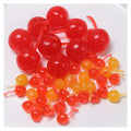 100pcs Kawaii Doll House Miniature PVC Cherries Artificial Fruit Plastic Crafts Cherry Simulation Food Diy Accessory