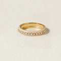 LOZRUNVE Custom CZ Stone Colored Enamel Dome Band Ring Sterling Silver 925 Jewelry Wholesale