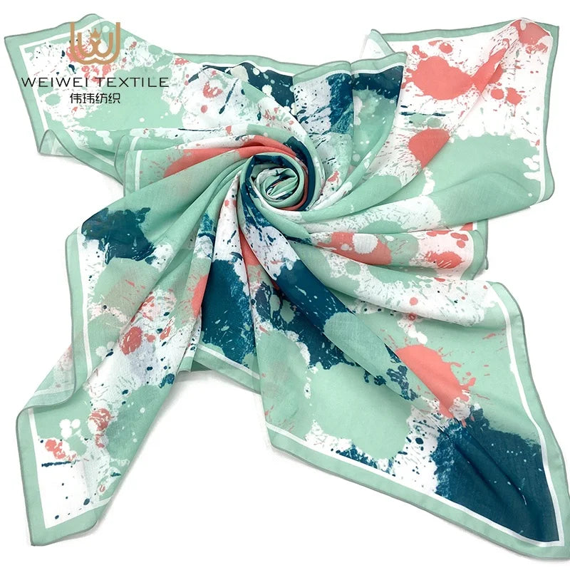 New Design Custom Scent Printing Hijab Scarf for Muslim Ladies Ethnic Scarves Shawls