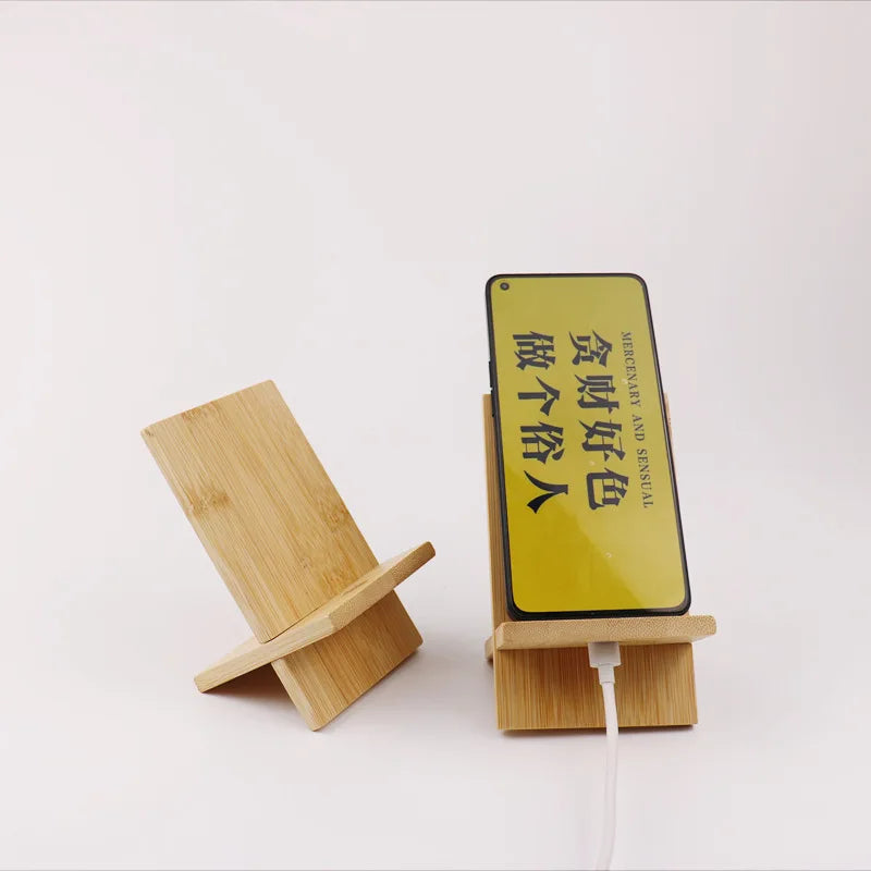 Tailai Elegant and Practical Bamboo Phone Stand: a Perfect Blend of Nature and Technology for Your Smartphone