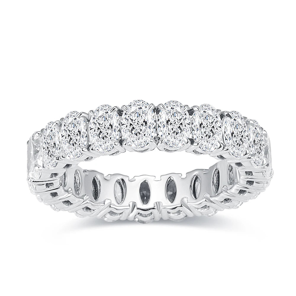 Customization Featured Selections IGI Fancy Shape Full Lab Diamond Eternity Wedding Diamond Engagement Ring