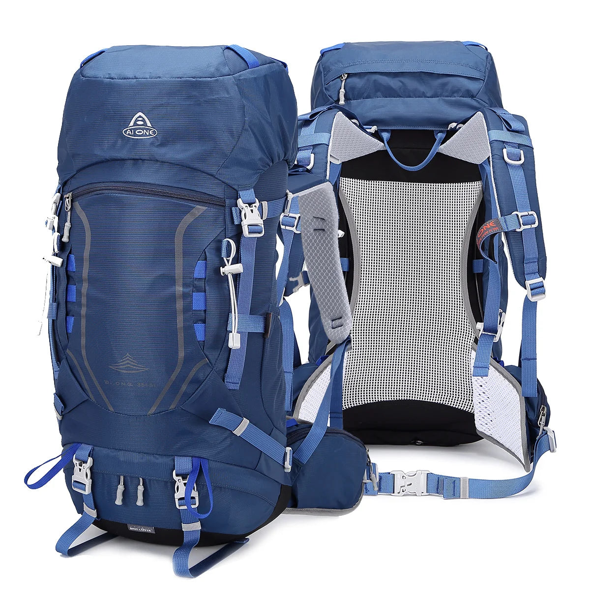 Fashionable 40L Tactical Backpack for Men and Women Waterproof Outdoor Rucksack for Hiking and Camping Polyester Lining Bag