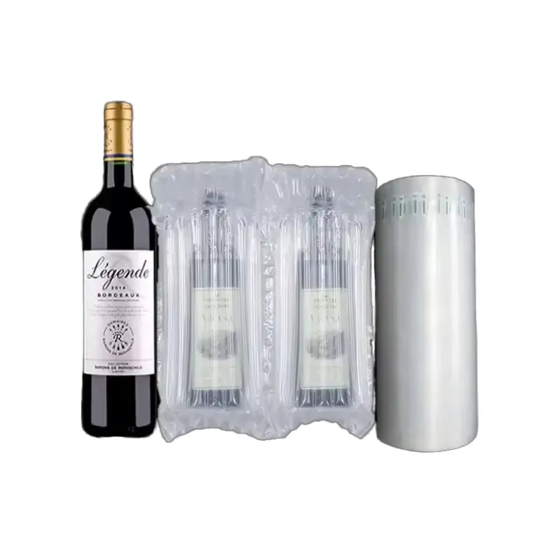 Eco-friendly Inflatable Protective Film Packaging for Wine Glass Bottles Durable PE Waterproof Shock Resistant Air Column Bag MegaBDM