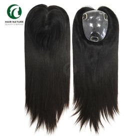 Wholesale 13cm X 17cm Human Hair Toppers for Women Skin Injection Mongolian Virgin Human Hair Woman Toupee