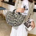 Women Summer Beach Bag Straw Handbag Top Handle Big Capacity Travel Tote Purse Hand Woven Straw Large Hobo Bag Tote Handbags