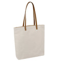 Tote Bag Hot Sell Customization Canvas PU Leather Handle England Style Tote Shopping Bag Customized Size Accept Customized Logo