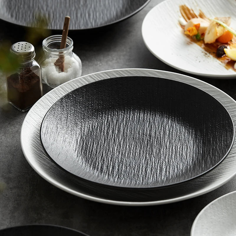 10''Ceramic Pasta Spaghetti Dinner Show Plate Cold Dish Steak Soup Salad Sweet Dessert Serving Trays Restaurant Dinnerware Sets
