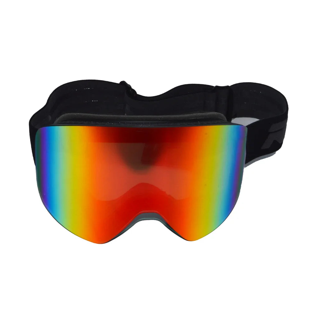 Multiple Color TPU Frame PC Cylindrical Anti-fog CE Certified Ski Goggles Elastic Straps Customizable Adult Unisex Snowboard