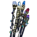 Single-head Crystal Sugar Scepter Amethyst element fairy Stick Ritual Props Altar Ornaments Moon Sun Accessories