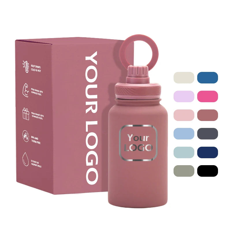 500ml 650ml Sport Water Bottle Magnet Lids 304 Stainless Steel Vacuum Double Wall Insulated 12-24 Hours Thermal Insulation