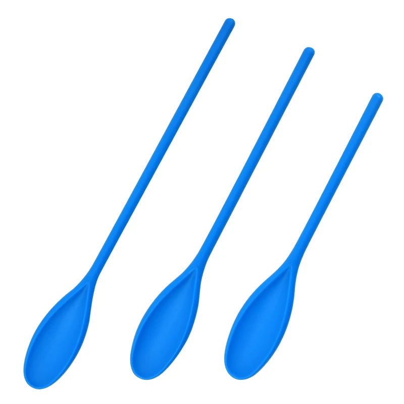 Easy Clean High Quality 3pcs Salad Spoon Set 10 Inch 12 Inch 14 Inch Long Plastic Spoons Set