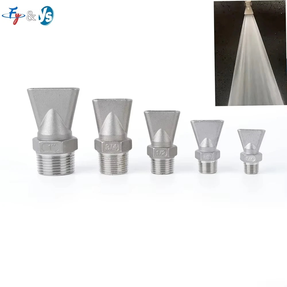 YS Duck Mouth Compressed Air Spray Nozzle Stainless Steel Duckbill Flat Air Nozzle  Flat Type Wind Air Jet Nozzle