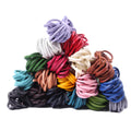 Wholesale 3mm Square Genuine Leather Thread Colorful Cord for Jewelry Making Findings