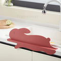 Silicone Kitchen Sink Splash Guard Non-Slip Suction Dish Washing Baffle Board Anti-Splash Proof Retaining Plate