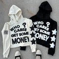 Custom Men Hoodies No String Oversized Pullover French Terry Cotton  Cut Edgs Raw Hem Hoodie