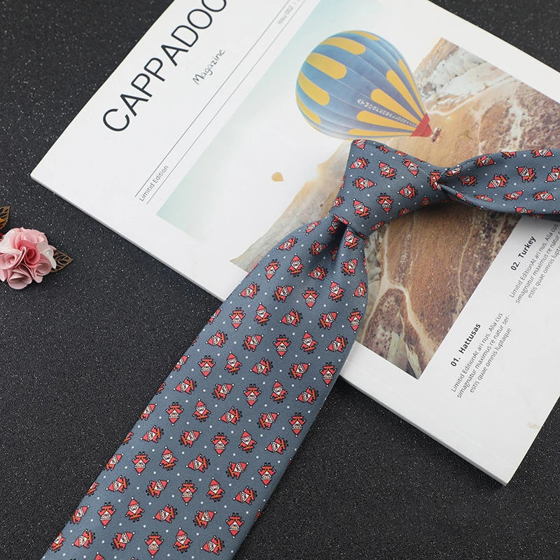 Men's Fashion Tie 9cm Printed Floral Necktie Microfiber Flower Ties Business Wedding Mans Neckwear Gift Accessories
